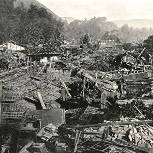 After the earthquake, Gifu, Japan, 1895. Creator: Unknown
