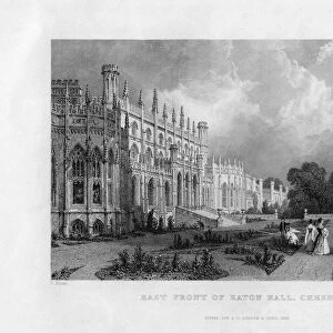East front of Eaton Hall, Cheshire, 1845. Artist: Frederick James Havell