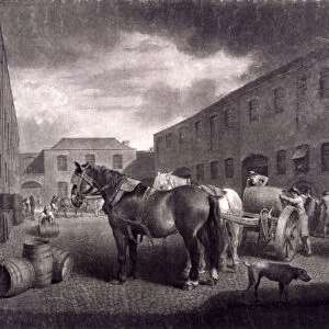 East end of Whitbreads Brewery, Chiswell Street, Islington, London, c1792. Artist