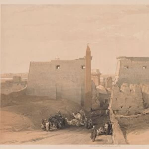 Egypt and Nubia: Volume II - No. 38, Grand Entrances to the Temple of Luxor, 1838