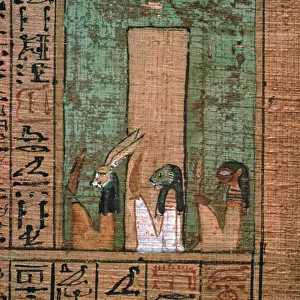 Detail from the Egyptian papyrus of Ani