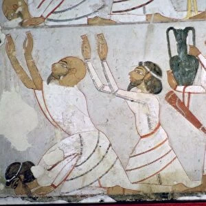 Egyptian wall-painting showing the presentation of tribute by Semitic envoys