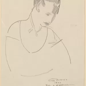 Elsie Speicher [verso], 1920. Creator: George Wesley Bellows