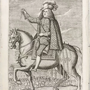 Equestrian portrait of Don Fernando Joaquin Fajardo and Joaquin Alvarez de Toledo