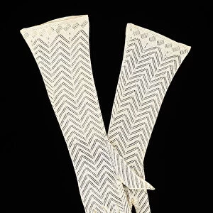 Evening gloves, American, 1830-35. Creator: Unknown