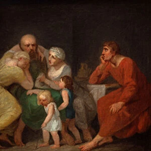 A farewell scene. Creator: Abildgaard, Nicolai Abraham (1743-1809)