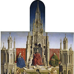 The Fountain of Grace and the Triumph of Ecclesia over the Synagogue, 1430. Artist: Eyck, Jan van, (School)