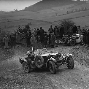 Frazer-Nash TT replica of TN Clare competing in the MG Car Club Midland Centre Trial, 1938