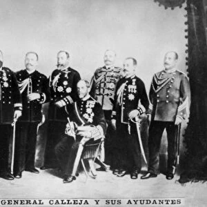 General Calleja and his Staff, c1910