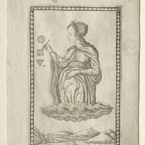 Geometry (from the Tarocchi, series C: Liberal Arts, #24), before 1467