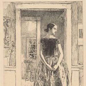 Girl in a Modern Gown, 1922. Creator: Frederick Childe Hassam