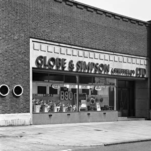 Globe & Simpson shop window, Nottingham, Nottinghamshire, 1961