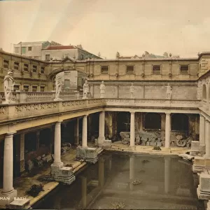Great Bath, Roman Baths, Bath, Somerset, c1925