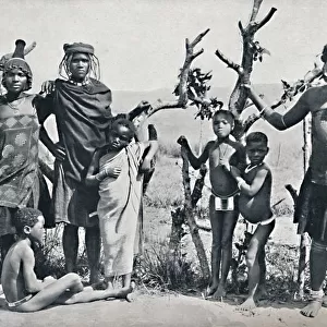 A group of Zulus, 1912
