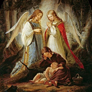The guardian angels, 1836. Creator: Huebner, Julius (1806-1882)