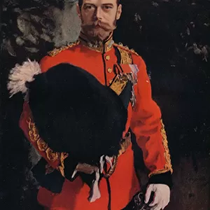 H. I. M. The Emperor Nicholas II. Colonel-in-Chief of the Royal Scots Greys, 1902. Artist: Valentin Serov