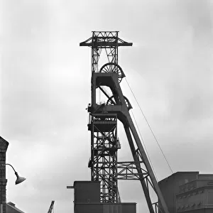 The headgear at Clipstone Colliery, Nottinghamshire, 1963. Artist: Michael Walters