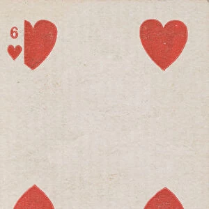 Six Hearts (red), from the Playing Cards series (N84) for Duke brand cigarettes, 1888