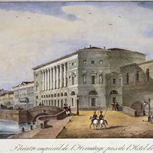 The Hermitage Theatre in St Petersburg, 1840s