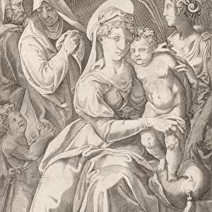 The Holy Family with St. Anne and St. Catherine, 1542, published 1627-50