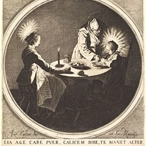 The Holy Family at Table, c. 1628. Creator: Jacques Callot