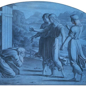 The Hospitalite of Abraham, c1820-1857. Artist: Achille Deveria