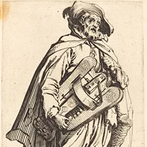 The Hurdy-Gurdy Player, c. 1622. Creator: Jacques Callot