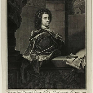 Hyacinthe Rigaud, 1698. Creator: Gerard Edelinck