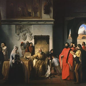 Il doge Francesco Foscari destituito, 1844