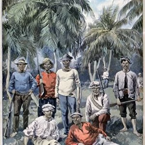 Insurgent Cubans during the Spanish-American War, 1898. Artist: F Meaulle