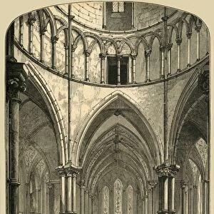 Interior of the Temple Church, 1870, (1897). Creator: Unknown