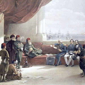 Interview with the Viceroy of Egypt at his palace, Alexandria, Egypt, May 12th 1839, (19th century)