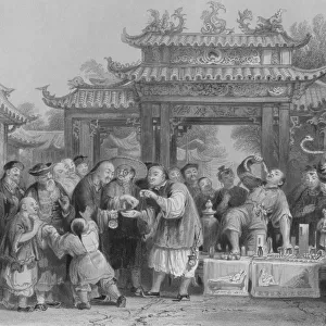 An Intinerant Doctor at Tien-sing, 1843. Artist: P Lightfoot