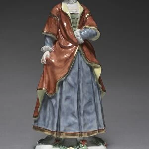 Italian Comedy Figure: Isabella, c. 1753. Creator: Fürstenberg Porcelain Factory