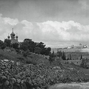 Jeruslem and the Garden of Gethsemane, 1937. Artist: Martin Hurlimann