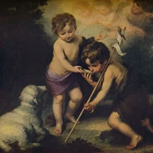 Jesus y Juan El Bautista Ninos, (Jesus and John the Baptist, children), 1670, (c1934). Artist: Bartolome Esteban Murillo