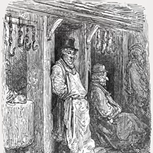 Jewish Butchers - Aldgate, 1872. Creator: Gustave Doré