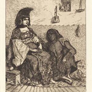 Jewish Woman of Algiers (Juive d Alger), 1833. Creator: Eugene Delacroix