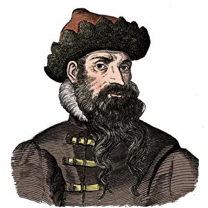 Johann Gutenberg, German metalworker and inventor, 16th century, (1870)