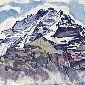 The Jungfrau, as Seen from Muerren. Artist: Hodler, Ferdinand (1853-1918)