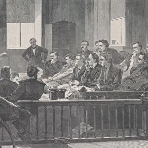 Jurors Listening to Counsel, Supreme Court, New York City Hall, New York (Har