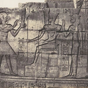 Karnak (Thebes), edifice en Ruines - Sculptures du la Paroi Interieure