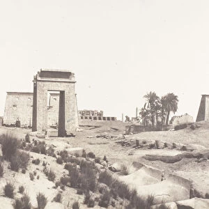 Karnak (Thebes), Vue Generale des Ruines Prise du Point B, 1851-52