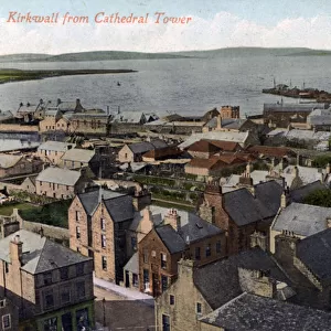 Kirkwall from the Cathedral tower, Orkney, Scotland, 20th century