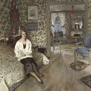 La comtesse Marie-Blanche de Polignac, 1928-1932. Artist: Vuillard, Edouard (1868-1940)