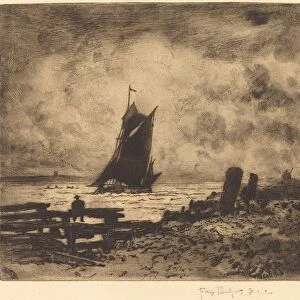 La Petite Marine - Souvenir de Medway, 1879. Creator: Felix Hilaire Buhot