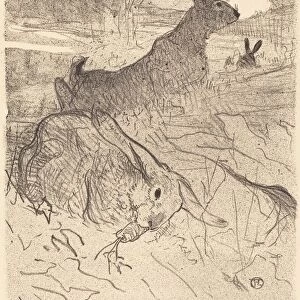 La valse des lapins, 1895. Creator: Henri de Toulouse-Lautrec