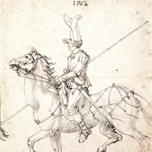 Lancer on Horseback, 1502. Artist: Durer, Albrecht (1471-1528)
