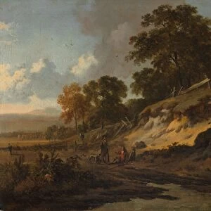 Landscape with Hunters, c. 1660-1680. Creator: Jan Wijnants (Dutch, 1635-1684)