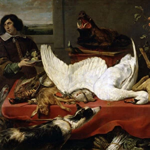 Still life with a Swan, 1640s. Artist: Frans Snyders
